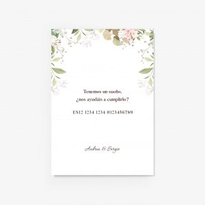 Tarjeta número de cuenta Arlet