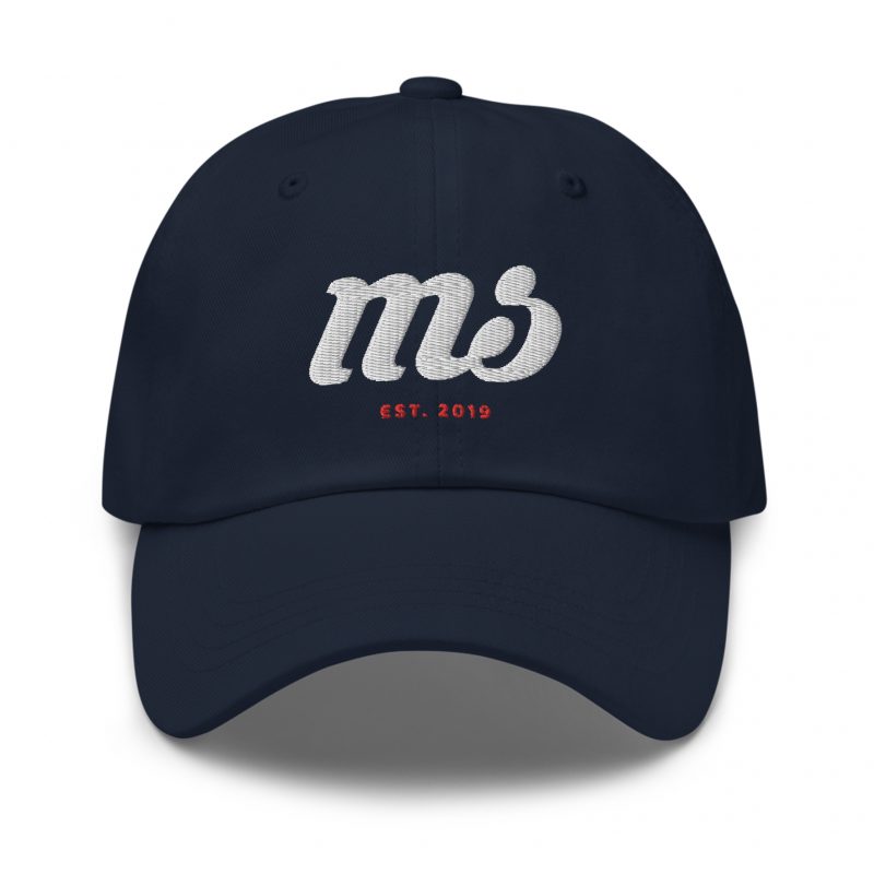 gorra iniciales azul