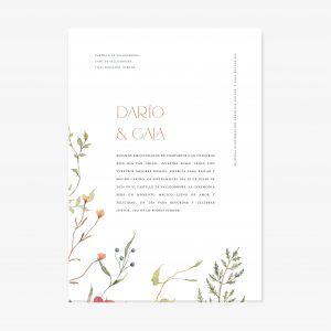 Invitación de boda Amelia