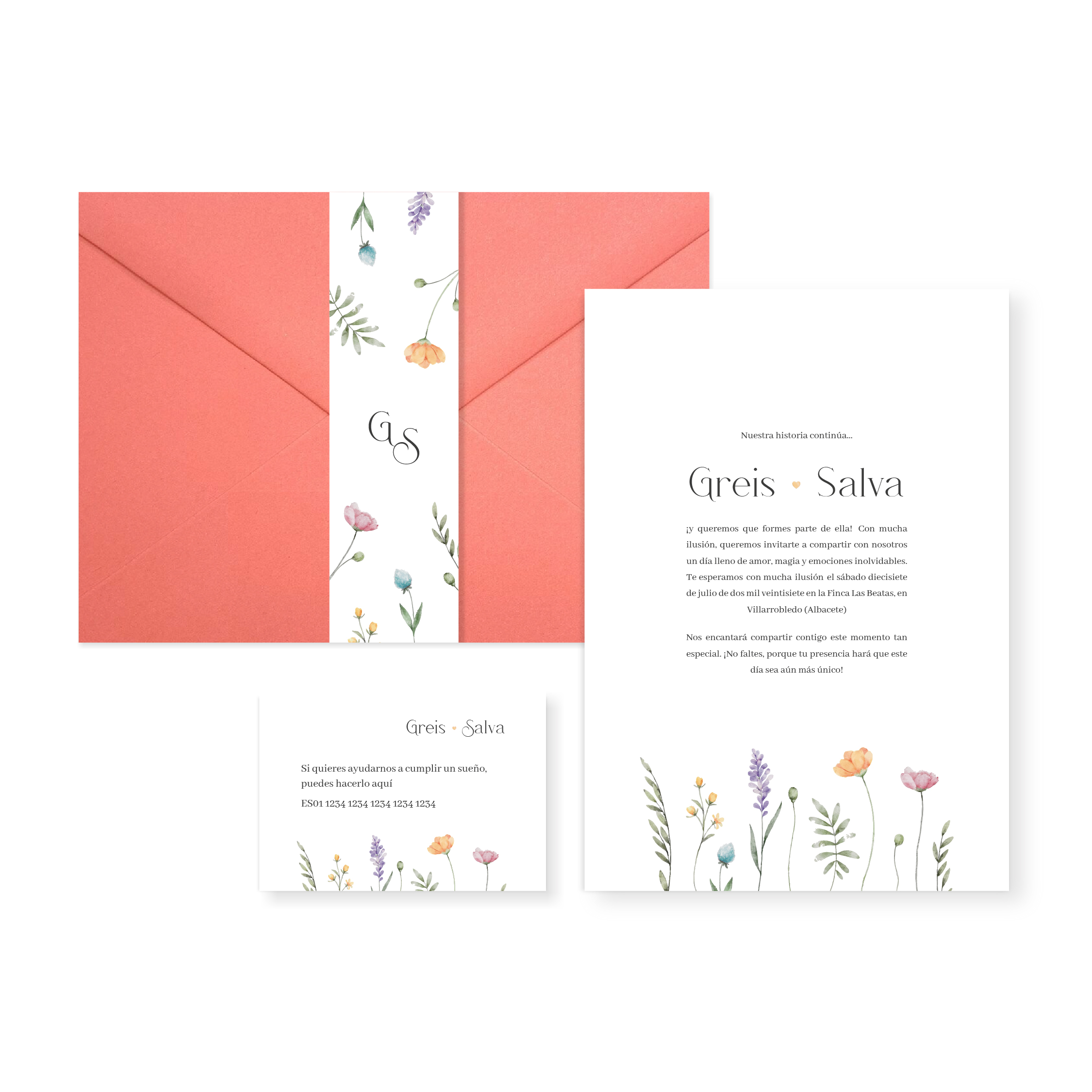 Invitación de boda Camila_sobre cerrado coral Invitación de boda Camila_sobre cerrado coral