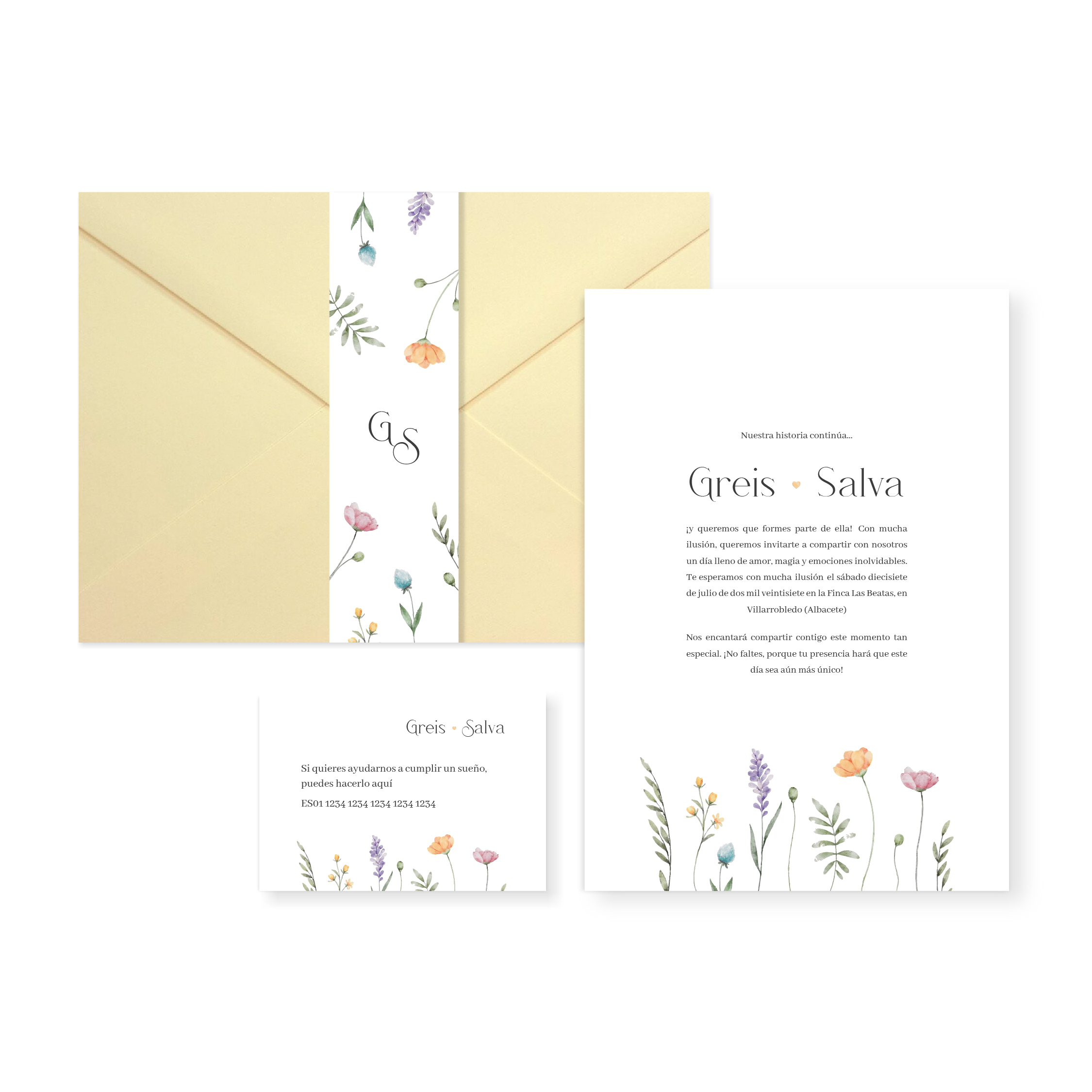 Invitación de boda Camila_sobre cerrado crema Invitación de boda Camila_sobre cerrado crema