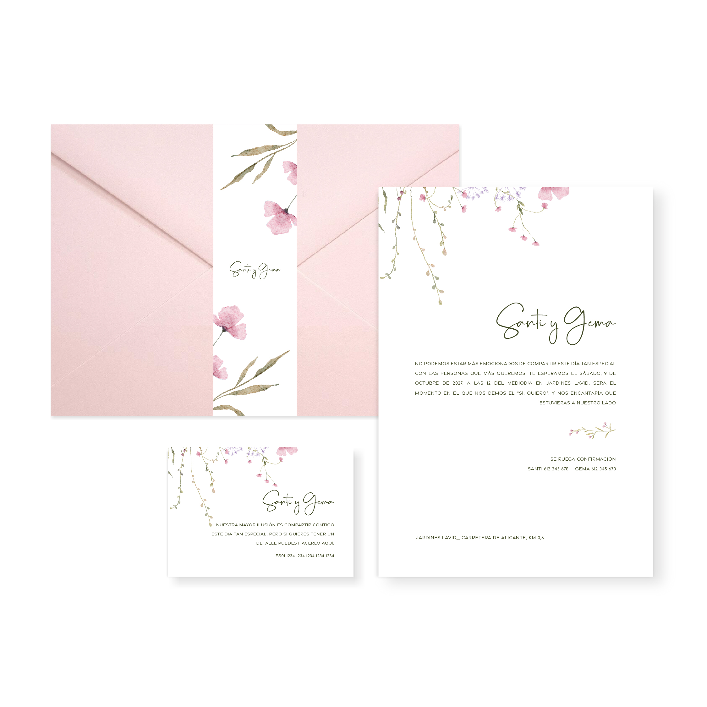 Invitación de boda Isabela_sobre cerrado Nude Invitación de boda Isabela_sobre cerrado Nude