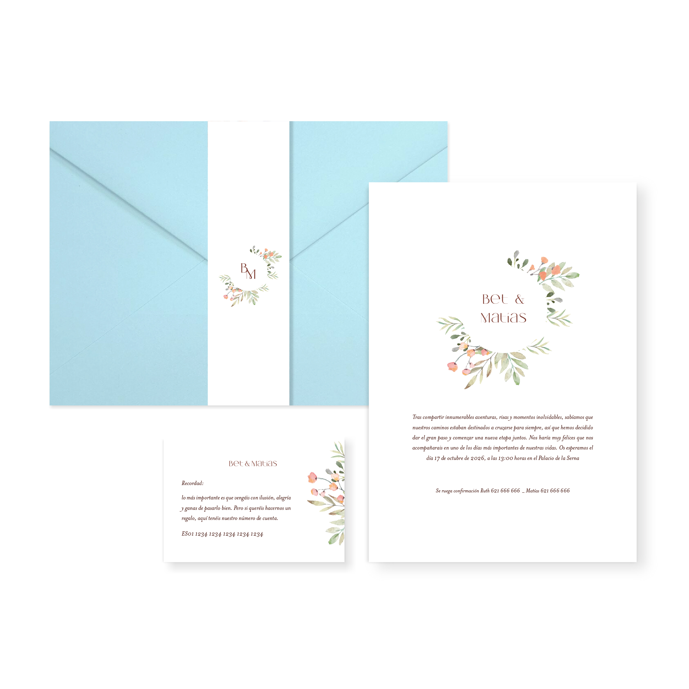 Invitación de boda Renata1_sobre cerrado Celeste