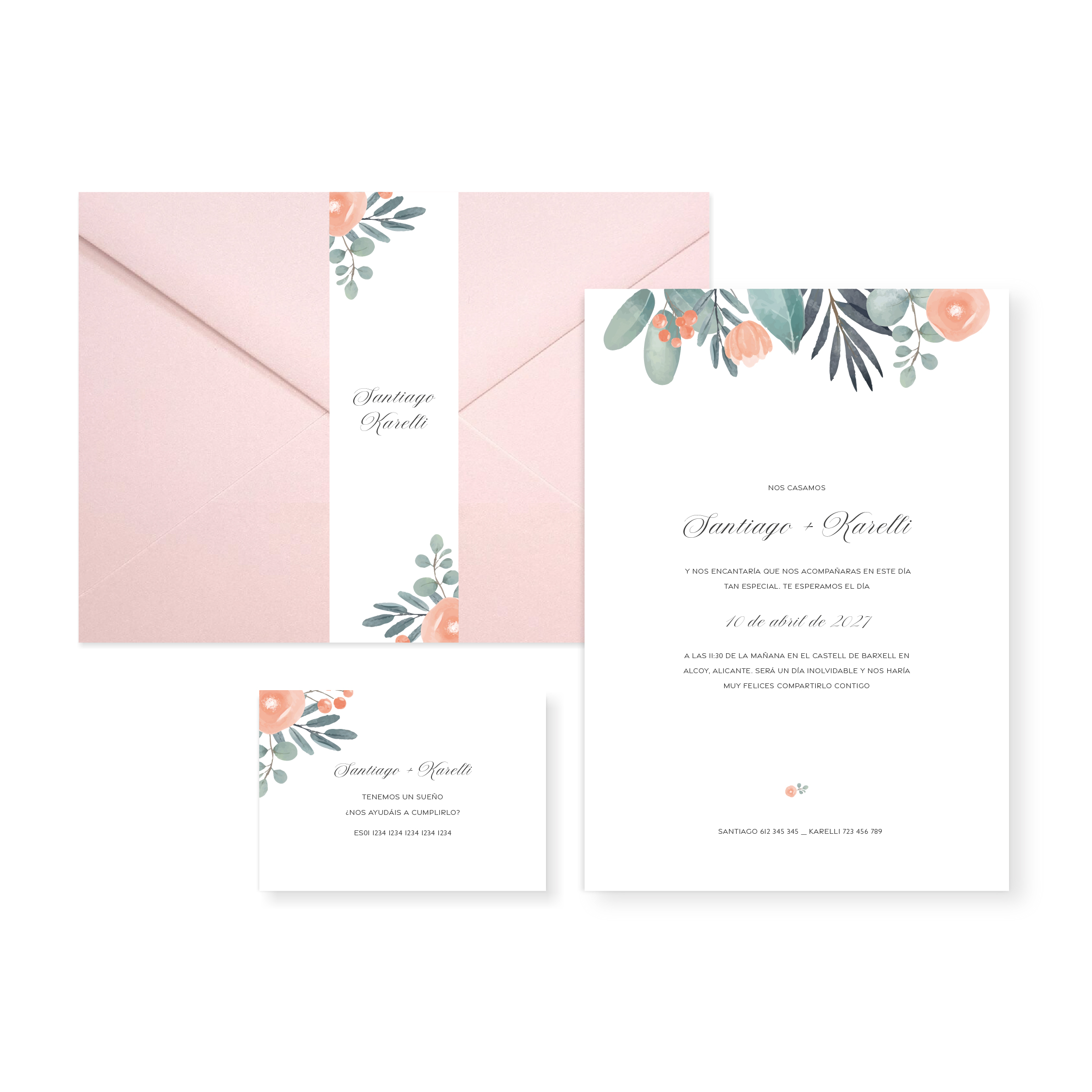 Invitación de boda Valeria_sobre cerrado Nude Invitación de boda Valeria_sobre cerrado Nude